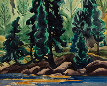 Trees by Ruth Wainwright sold for $1,500