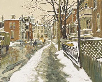 Rue Milton, Montreal by John Geoffrey Caruthers Little sold for $49,250