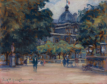 Jardin du Luxembourg, Paris by Franklin Milton Armington sold for $3,438