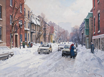 Aylmer (Looking South), Montreal, Quebec by Alexis Arts sold for $1,000
