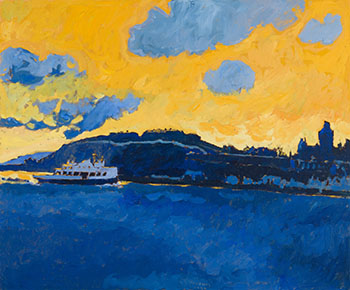 Ferry to Quebec by Robert Francis Michael McInnis sold for $3,438