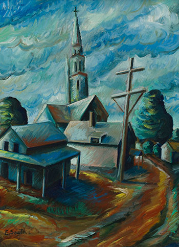 Quebec Village by Ethel Seath sold for $21,250