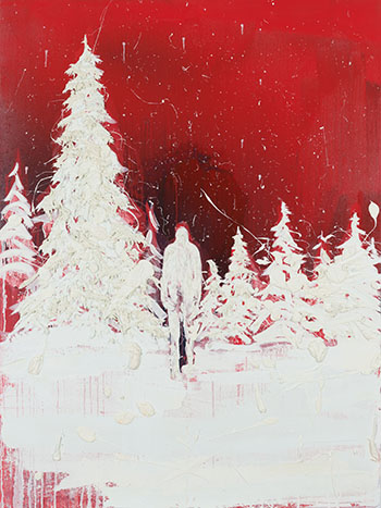 Snow Man by Kim Dorland sold for $16,250