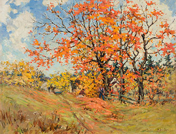 An October Harvest by Berthe Des Clayes vendu pour $7,500