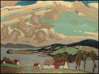 Landscape by Joseph Ernest Sampson vendu pour $460