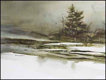 Winter River (00736/2013-443) by Brian R. Johnson sold for $156