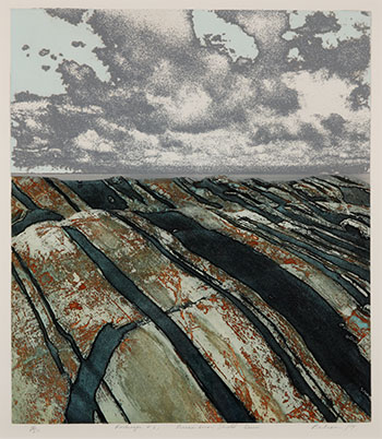 Rockscape #2, Precambrian Shield Series by Edward John Bartram sold for $1,375