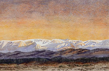 Mountain Landscape by Sylvia Boehrnsen sold for $188