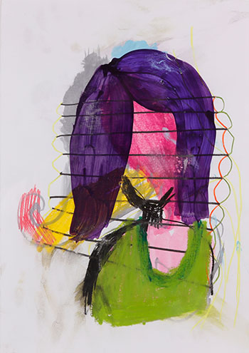 Untitled (lila fusur) by Matthias Dornfeld sold for $438