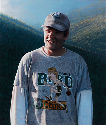 Brian, Larry Bird Shirt by Tim Gardner sold for $12,500