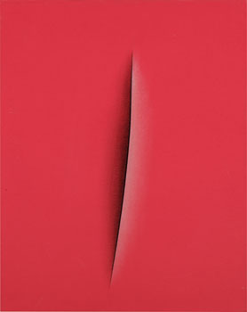 Lucio Fontana, Attese by Taras Polataiko sold for $1,625