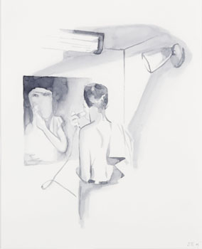 Untitled (Man Shaving) by Derek Root sold for $313
