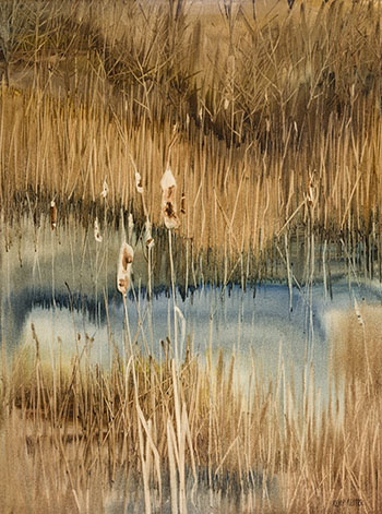 Cattails (#00503) by Thomas Kemp Kieffer sold for $625