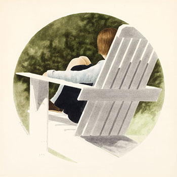 Lawn Chair (Study) (#00324) by Gary Morton sold for $219