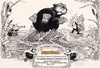 A Toast to the Beaver (#00468) by Roy Peterson vendu pour $1,375