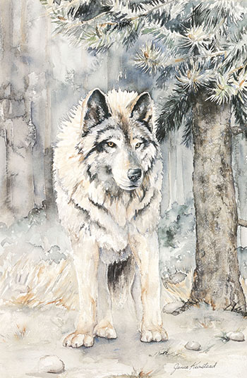 Wolf (#00524) by Janice Dawn Keirstead sold for $750