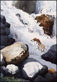 White Water and Rocks (01575/2013-2470) by Keith L. Thomson sold for $438