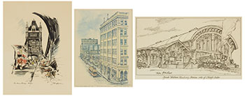 Three Prints (#0588, #0070, #0703) by  Various Artists sold for $375