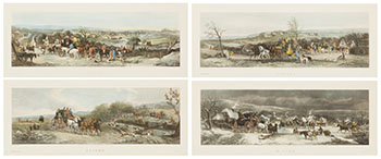 Four Scenes: Spring, Summer, Autumn, Winter (#0772-#0775) by After William Joseph Shayer sold for $563