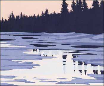 Mackenzie Sunset (01720/2013-357) by Leyda Campbell sold for $243