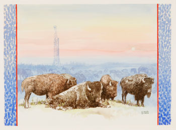 Northern Frontier (Co Existence / Bufalo, Buffalo) (03141/48) by Armand Frederick Vallee sold for $625