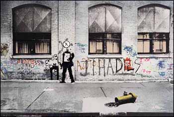 Manhattan Walls #7 - Still Life with Fire Hydrant (01874/2013-2815) by Diana Birkenheier vendu pour $94