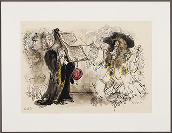 The Charter (#00025) by Ronald Searle sold for $10,000