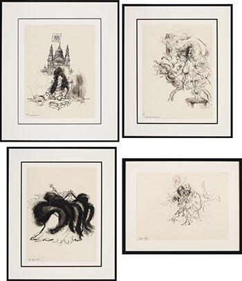 Four Works by Ronald Searle sold for $13,750