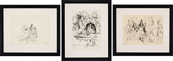Three Works by Ronald Searle sold for $12,500