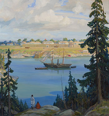 S.S. Beaver off Fort Victoria, 1846 by Adam Sherriff Scott vendu pour $61,250