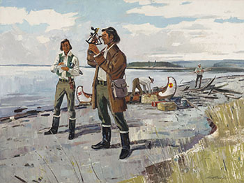 Turnor Surveying the Athabasca by Lorne Holland Bouchard sold for $18,750