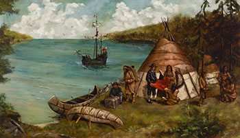 Untitled (The First Encounter) by Kuba Bryzgalski sold for $11,875