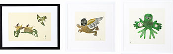 Three works by Various Inuit Artists sold for $875