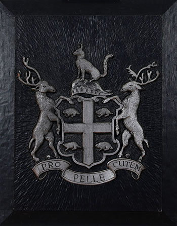 HBC Coat of Arms Wood Sign by E. Deak sold for $1,875