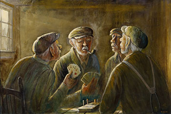 The Cribbage Players (03850/A85-099) by Nelson Surette sold for $1,875