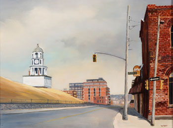 The Old Town Clock (03970) by Liz Wilcox sold for $250