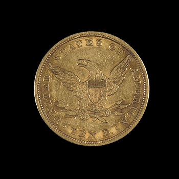 1856 Liberty $10 Gold Coin by  USA sold for $7,500