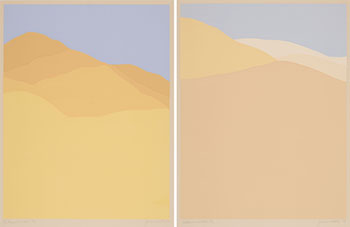 Hills on Hills and Autumn Hills (00162 / 00161) by James Kelley sold for $2,813