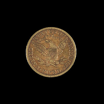 1899 Liberty $5 Gold Coin by  USA sold for $3,750