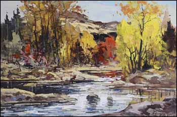 River Scene (02786/2013-1655) by Geza (Gordon) Marich sold for $313