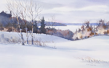 Winter Landscape by Jim Brager sold for $188