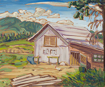 House with Lean-to by Bill Franks vendu pour $563
