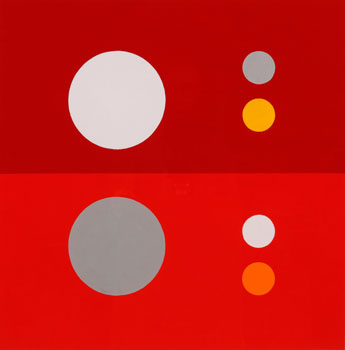 Untitled - Red by Eli Bornowsky sold for $1,375