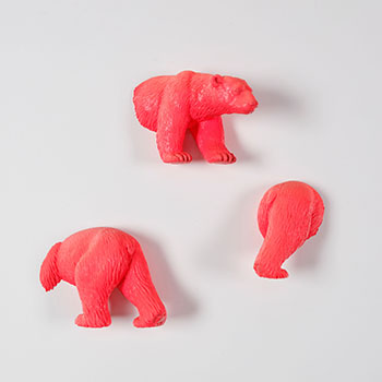 Heads or Tails (Wall Bears - Pink) by Dean Drever sold for $281