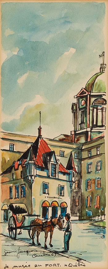 Le musée du fort à Québec by Jean Jacques vendu pour $31