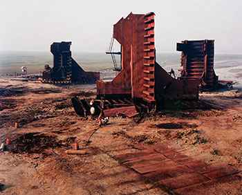 Shipbreaking #27 with Cutter, Chittagong, Bangladesh, 2001 by Edward Burtynsky sold for $17,500