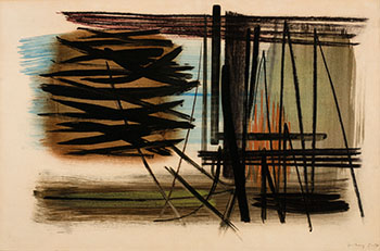 T1950-57 by Hans Hartung sold for $205,250