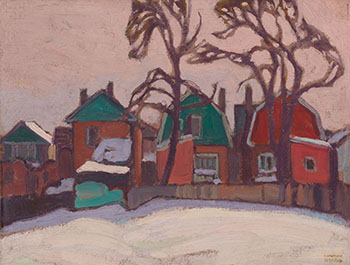 Houses, Winter, Houses Group No. XXI by Lawren Stewart Harris