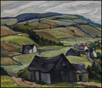 Hills, Back of Cap-à-l'Aigle, PQ par Nora Frances Elizabeth Collyer
