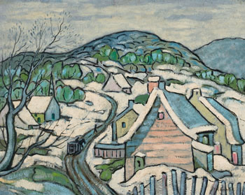 Laurentides en hiver by Marc-Aurèle Fortin